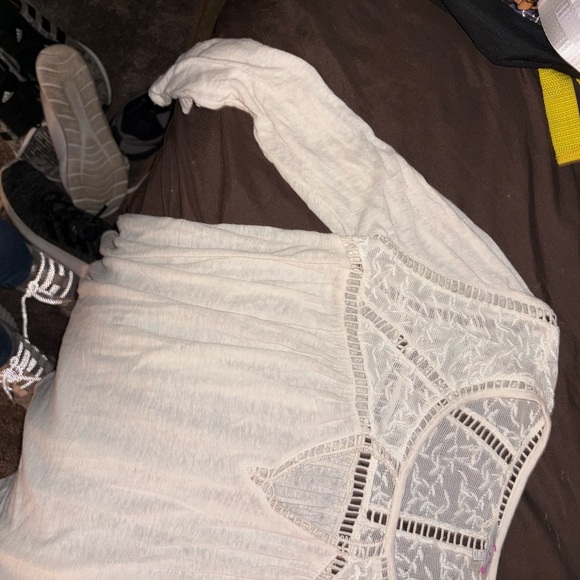 Lucky Brand Ivory Lace Top - Picture 3 of 7